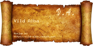 Vild Alba névjegykártya